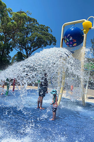 The big bucket at NRMA Umina campsite