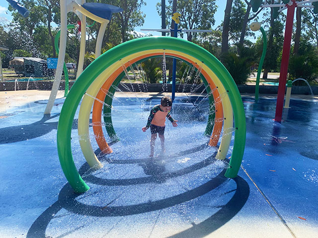 Water splash park at Umina NRMA