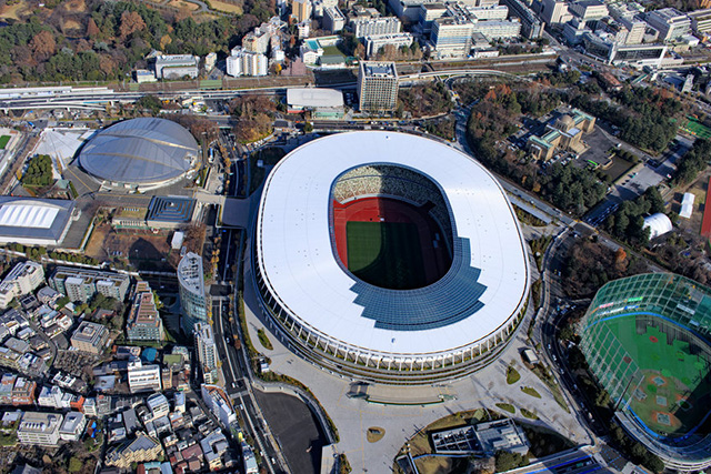 National Stadium, Tokyo, where the Olympics are being held.