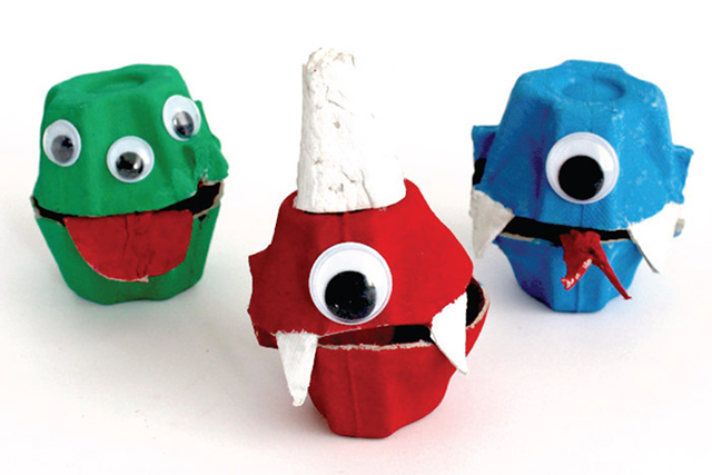 Craft Train Egg Carton Monsters