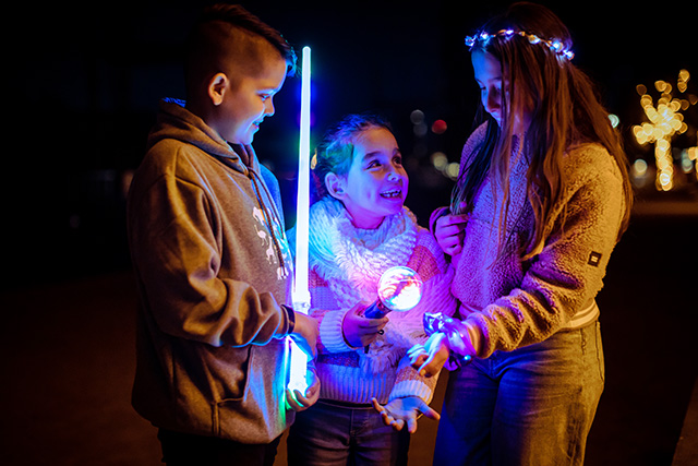 Glow light festival at Sydney Zoo