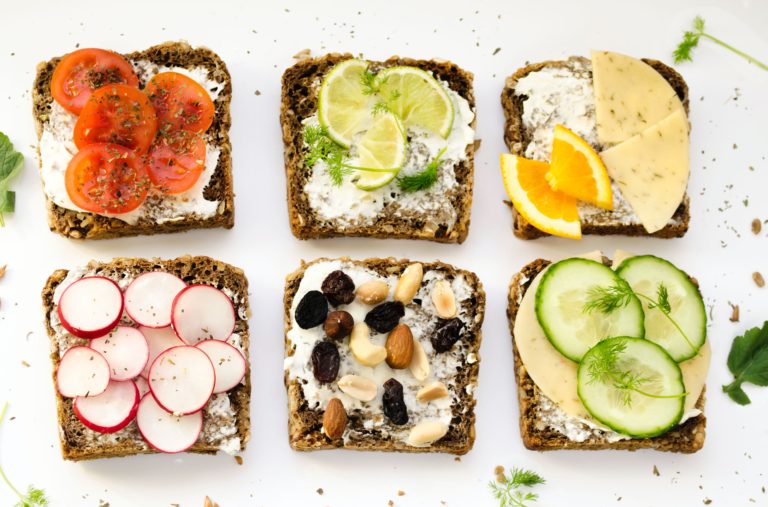 Healthy eating sandwiches